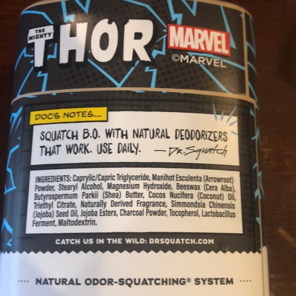Dr. SquatchxMarvel Collab Limited Edition Divine Storm Thor Soap & Deodorant Set - Picture 9 of 10